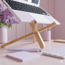 Load image into Gallery viewer, Dragonfly Laptop Stand, Blooming Lilac